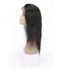 Peruaanse menselijk haar kanten voorpruiken rechte kanten voorpruik met babyhaar vooraf geplukte maagd haarproducten 1432 inch natuurlijke col5845352