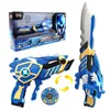 Two Mode Mini Force Transformation Sword Toys with Sound and Light Action Figures MiniForce X Deformation Storm Weapon Gun Toy 240102