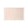 Striped Fluffy Carpet For Living Room Pink Hairy Nursery Play Mat For Children Plush Babi Mats Furry Soft Kids Bedroom Rugs 240103