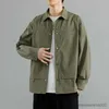 Men's Casual Shirts Autumn New Men's Shirt Style Jacket Turn-down Collar Streetwear Thin Casual Coach Jacket Coat Simple Clothing Man