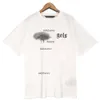 Luksusowa koszula Tide Sprayed Designer T Shirt Mens koszule dla mężczyzn luksusowe listu streetwear