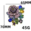 Brooches MITTO FASHION JEWELRIES AND HIGH-END ACCESSORIES COLORED RHINESTONES PAVED LARGE ROSE FLOWER VINTAGE PIN WOMEN DRESS BROOCH