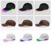 LED Luminescence casquette de baseball Luminescence chapeau de sport en plein air éclairer unisexe lueur dans les casquettes sombres Snapback LJJA33979008233