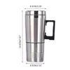 Water Bottles Portable Car Heater Travel Mug 12 / 24V Stainless Steel Electric Kettle Thermo Cup Home Outing Supplies Drinkware