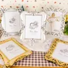 Moulures Antique Gold and Silver Photo Cadre pour image Plastic Picture Painting Frame de mariage album de mariage Diy Decoration Wedding Celebration Layo