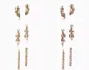 T Design grimpeur boucles d'oreilles charme convertible vigne goutte boucles d'oreilles amour 925 argent sterling plaqué or 18 carats bijoux marque de luxe8284287