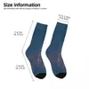 Chaussettes pour hommes chaussettes folles drôles pour hommes j'aime Bluejeans Denim Texture Hip Hop Harajuku qualité garçons équipage Compression