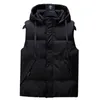 Men's Vests Winter Men Plus Size 6xl 7xl 8xl 9xl 10xl Parka Vest Waistcoat Hoodie camouflage Sleeveless Jackets Warm Parka Waistcoat Men J240103