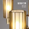 Pendant Lamps Light Luxury Postmodern Copper Chandelier Simple Dining Table Room Living Glass