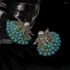 Saplama küpeleri el yapımı denizyıldızı cam inci jöle reçine geometrik modaya uygun vintage mücevher kadınlar Gilr