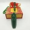 Hänge halsband 2024 Cicada form imitation jade halsband sten buddha för kvinnor män