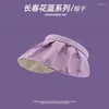 قبعات الكرة Catharanthus Roseus Blue Purple Series Baseball Cap Light Taro Bucket Hat Summer Summer Sun Protect