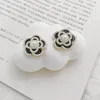 Stud Earrings French Style Light Luxury Flower Pearl For Women Korean Zircon Exquisite Earring Party Christmas Jewelry Gifts