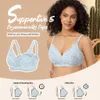 Gratlin mains libres pompage soutien-gorge dentelle maternité sans fil tout en un soutien-gorge d'allaitement allaitement pour femmes enceintes Lingerie DD E F 240102