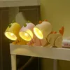 1 simpatico mini dinosauro luce notturna - lampada da tavolo fai da te a forma di cartone animato con orecchie per animali domestici carini e decorazioni da tavolo