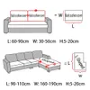 Housse de coussin de canapé en velours, housse de siège de canapé sectionnel d'angle de salon 200 g/m², protection de coussin élastique épaisse pour meubles, 240103
