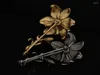 Brooches Stylish Retro Dark Floral Corsage With Personality