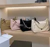 Designer de moda feminina náilon balde sacos ombro corrente crossbody saco metal carta bolsas mensageiro senhora bolsas