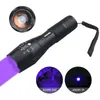 Flashlights Torches 395nm UV Torch Zoomable Ultraviolet Purple Light LED USB Charging Lantern Animal Urine Inspection