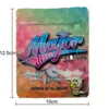 mylar bags 3.5 Cutout pouch bag plastic reusable blue ziplock pouch packaging Empty Reusable Resealable zip lock bags