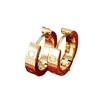 Stud Stud Outros brincos de argola brincos de designer Titânio aço 18k amor brincos moda jóias presente círculo brinco não alérgico não desbotamento mulheres brinco Y92B