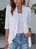 Dames Gebreide Lente Zomer Half Mouw Ruche Vest Dames Dunne Oversize Gebreide V-hals Top Kantoor Dame Mode Casual T-shirt