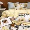 Bedding Sets Luxury 3D Digital Printing Soft Cotton Set Duvet Cover Bed Linen Fitted Sheet Pillowcases Home Textiles