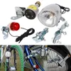 Lights New 2017 arrival Bicycle Motorized Bike Friction Dynamo Generator Head Tail Light With Acessories