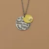 Pendant Necklaces 10Pcs Fashion "Be" Graffiti Friend Brave Happy Strong Thankfull Charm For Men Women Jewelry