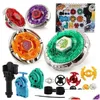 Fusion Beyblades Metal Fusion Burst Set Fusion z podwójnymi wyrzutniami ręcznie bayblade wirujący topy zabawka bey blade klasyczny dzieci prezent x0528 d