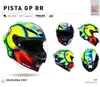 Hjälmar Moto AGV Motorcykeldesign Säkerhet Comfort AGV Pista GP RR Watercolor Sun Moon Rolls Royce Pensionerad Limited Edition Carbon Fiber Commuter Helmet T3ts