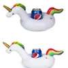 Unicorn Uppblåsbar kopphållare Drink Floating Party Beverage Boats Telefonstativ Holder Pool Toys Party Supplies4136202