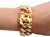 Granny Chic 81012141618Mm Wide 811Inch Mens biker Gold Color Stainls Steel Miami Curb Cuban Link Chain Bracelet Jewelry9404968