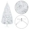 Kerstdecoraties Wit Xmas Merry Tree 120 cm 150 cm 180 cm 210 cm Hoogte met metalen opvouwbare standaard thuisdecoratie ornamenten