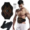 Accessori Accessori Abs Trainer EMS Stimolatore muscolare addominale Cintura tonificante elettrica Ricarica USB Vita pancia Perdita di peso Palestra a casa Fitness