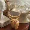 Wijnglazen Creatief ontwerp Glas Natuurlijke schelp Hoogbenige luipaardpatroon Schaakbord Jaarcadeau