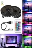 DC5V RGB LEDストリップライト5050防水USB LEDストリップ1M 2M 3M 4M 5M 60LEDSMテレビバックライトデコレーションランプリモート1227950