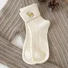 Damensocken JT Weihnachten Herren- und Damenstrümpfe Mid-Tube Baumwolle bestickt Cartoon-Figur