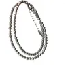 Choker Platinum Gray Real Linen Natural Deep Sea Shell Pearls Baby Pearl Necklace Clavicle Chain