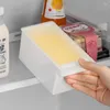 Platos, rebanador de mantequilla, cortador y guarda, caja de platos irrompible duradera con tapa transparente para refrigerador, suministros de cocina