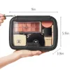 Rownyeon Clear Makeup Case Toatetry Bag Travel Makeup Train Case Portable Cosmetic Organizer Transparent väska Black 240102