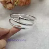 Designer Bangle Car tires's for women and men Silver Bracelet Women's 999 Foot Open Couple Style Nail New Personalized Fashion Have Original Box