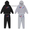 Trapstar Bluza Bluza Męska Trapstar Tracksuit 2 -częściowy z kapturem Athletic Sweatsuit krótkie rękawe