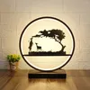 Tafellampen LED decoratieve lamp wandmontage licht creatief ontwerp kunst decor 3 kleuren landschapsverlichting voor slaapkamer woonkamer studeerkamer