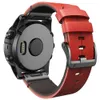 Tillbehör JKER 26mm 22mm äkta läder Quickfit Watchband -rem för Garmin Fenix ​​6x 6 Fenix ​​5x 5 3 3HR 945 935 Titta EasyFit Wrist Band