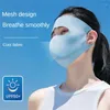 Bandane 1/2PCS maschera solare per protezione solare in seta estiva protezione solare integrale fronte sezione sottile traspirante Anti ultravioletti