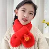 Lenços Moda Infantil Lenço Chinês Vermelho Imitação Cabelo Menina Bebê Celebração Presentes de Jardim de Infância