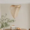 Designer żyrandoli wielowarstwowy żyrandol drewniany Nordic Illan Lampa do sypialni na poddaszu Dekorun