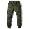 Herrbyxor plus storlek lastbyxor män som joggar casual byxor bomull full längd militär streetwear mens arbet taktiska träning byxor j240103