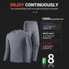 28 Area Heated Underwear For Women Men Heated Jacket Thermal Underwear Heating Fishing Vest Clothing Long Johns Warm Suit Winter 240103